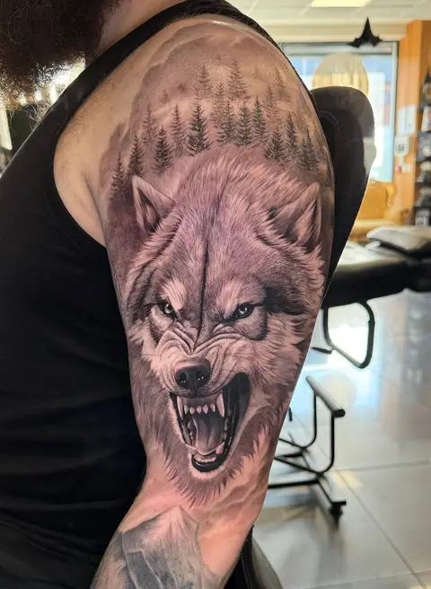 Lobo en el bosque